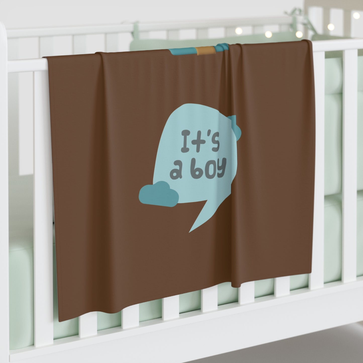 It's A Boy Baby Swaddle Blanket #IAB3