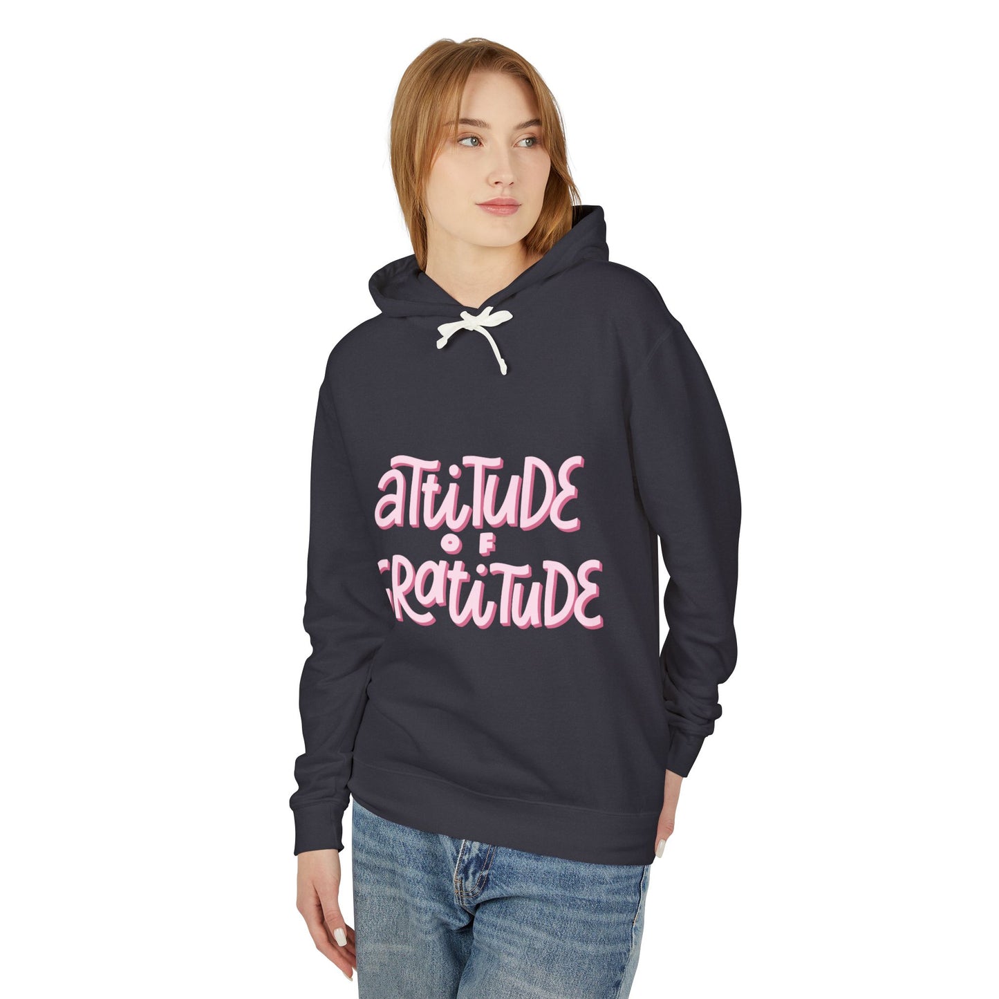 Affirmations Unisex Lightweight Hooded Sweatshirt #AU5