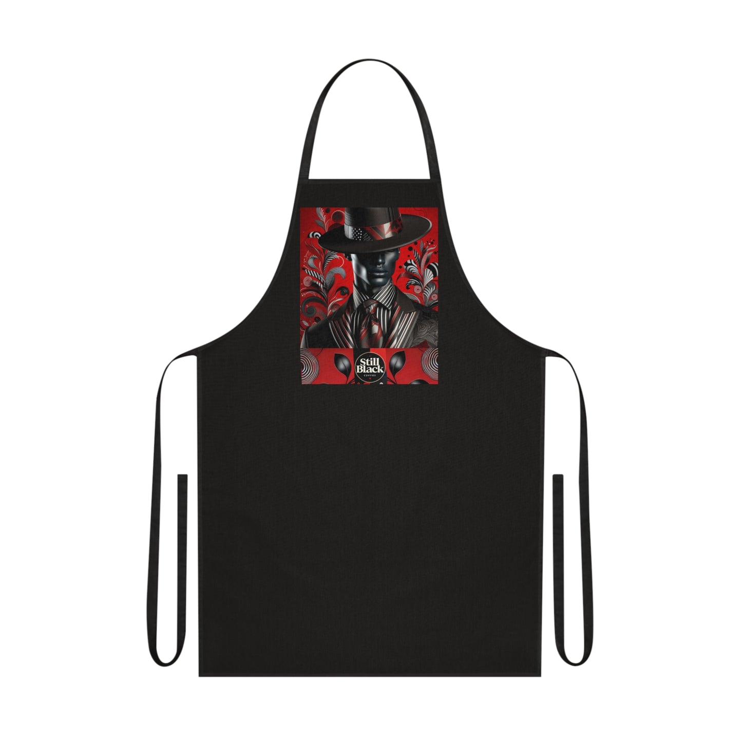 Still Black Cotton Apron #SB9