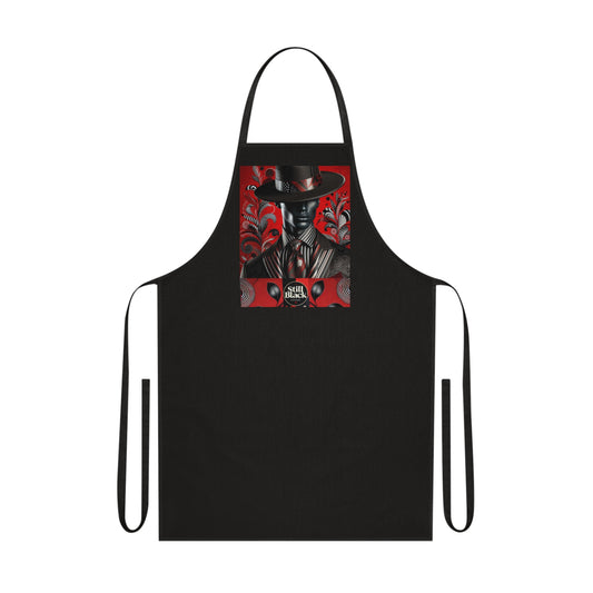 Still Black Cotton Apron #SB9