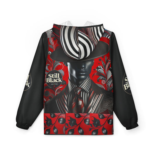 Still Black Windbreaker Jacket (AOP) #SB16
