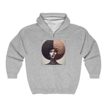 Afro Power Unisex Heavy Blend™ Full Zip Hooded Sweatshirt #AP13