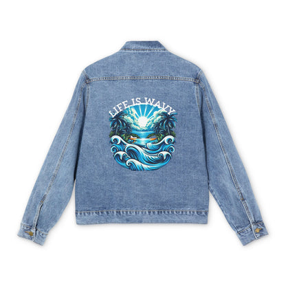 Life is Wavy Men's Denim Jacket #LW1