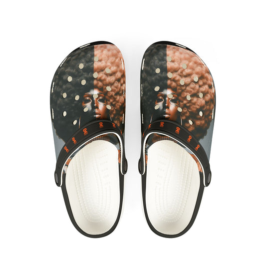 Afro Power EVA Foam Rubber Shoes (AOP) #AP6