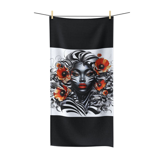 Zebra Fantasy Polycotton Towel #ZF31