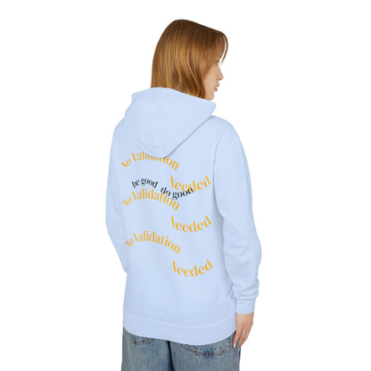 Empowering Affirmations Lightweight Hoodie, Inspirational Sweatshirt, Self Love