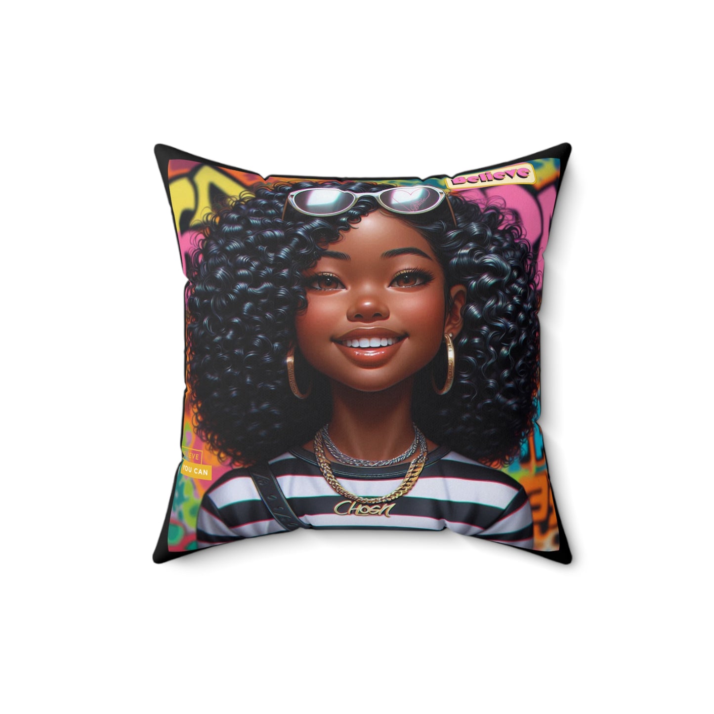 Believe Square Pillow #51