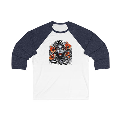 Zebra Fantasy 3\4 Sleeve Baseball Tee #ZF38