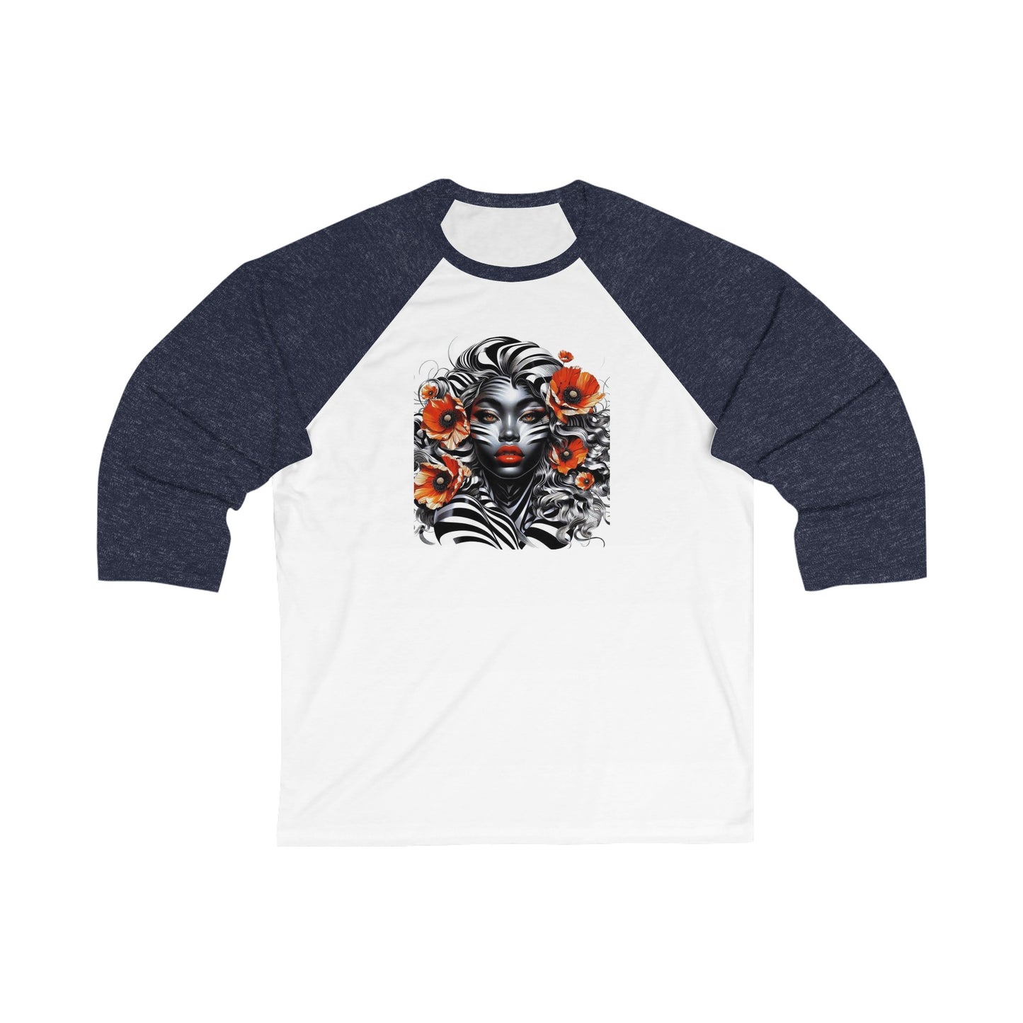 Zebra Fantasy 3\4 Sleeve Baseball Tee #ZF38
