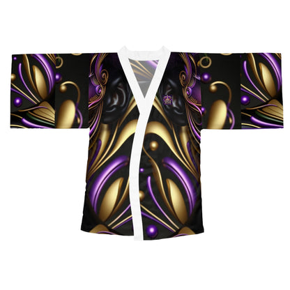 Purple Reign Long Sleeve Kimono Robe (AOP) #PR1
