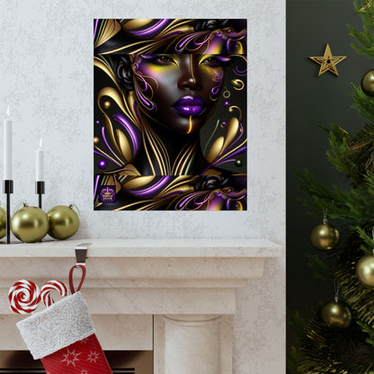 Purrple Reign Matte Vertical Posters #PR7