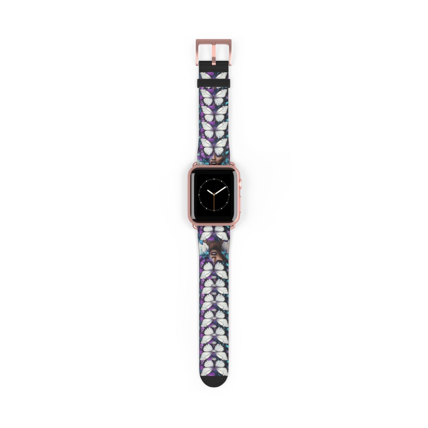 Colorful Butterfly Beauty Watch Band, Adjustable Smartwatch Strap, Floral Pattern, Unique Gift, Spring Fashion Must-Have #BB1