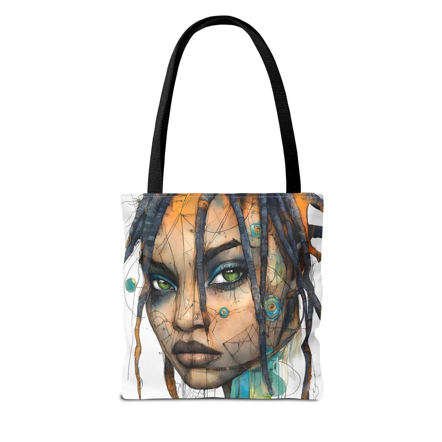Artistic Abstract Face Tote Bag, Trendy Canvas Bag, Unique Gift for Art Lovers, Fashionable Beach Bag, Stylish Shopping Bag, Cool