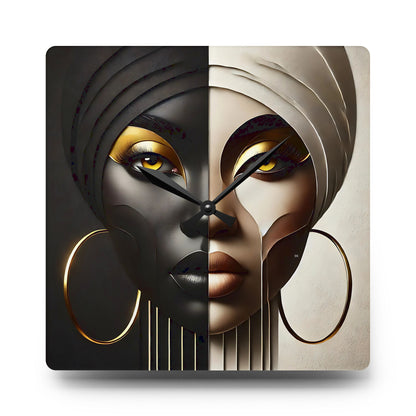 Duality Acrylic Wall Clock #DLTY1