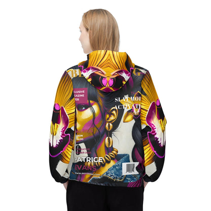 Becoming Vibrant Floral Windbreaker Jacket, Stylish for Spring, Trendy Outerwear, Perfect Gift, Festival Wear, Casual Jacket #B4