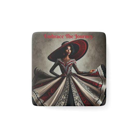 Embrace The Journey Porcelain Magnet, Square #ETJ3