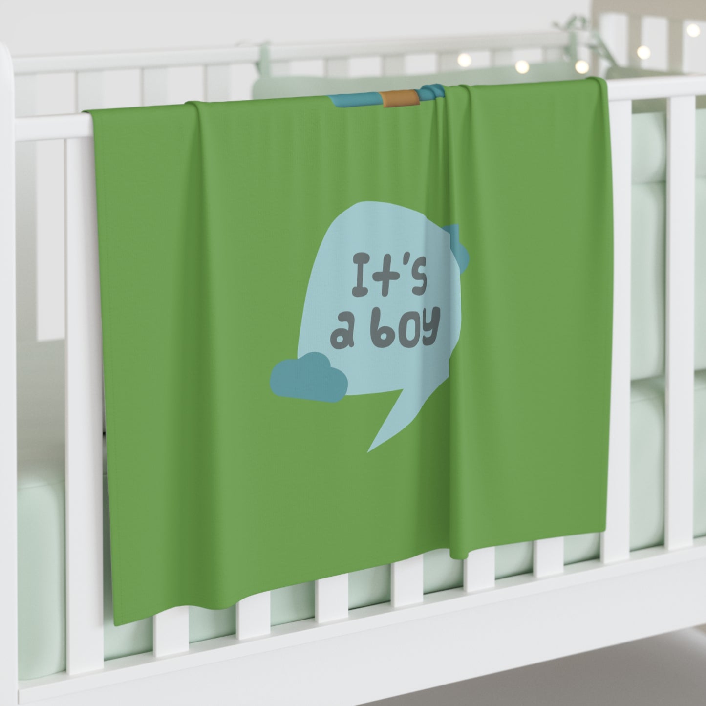 It's A Boy Baby Swaddle Blanket #IAB3