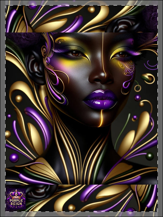 Purple Reign Framed Poster, Multi-Color #PR4