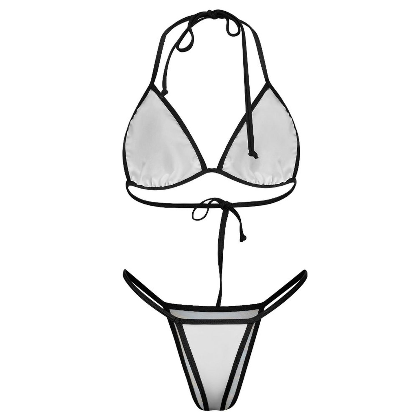 2-Piece Thong Triangle Bikini Set J195D57 (All-Over Printing)