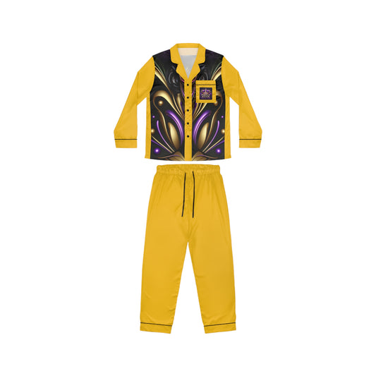 Purple Reign Women's Satin Pajamas (AOP) #PR6