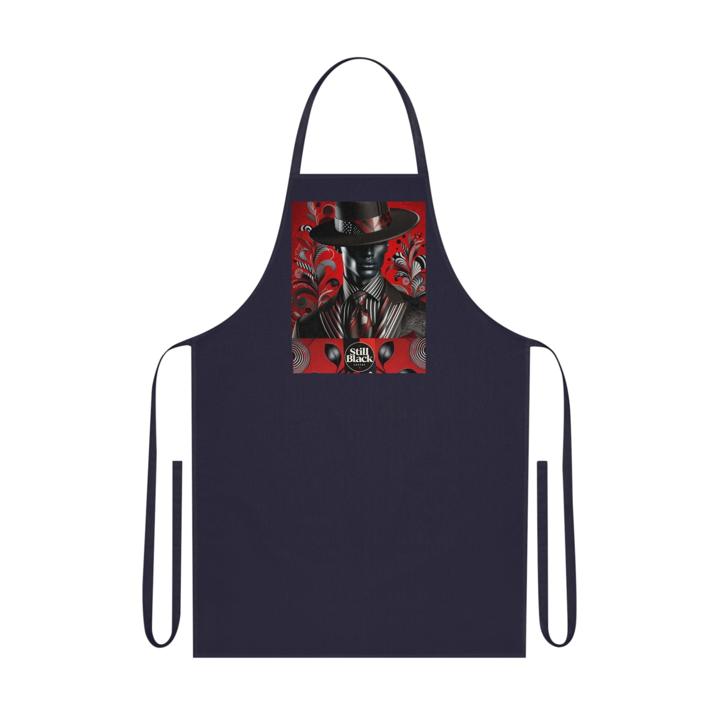 Still Black Cotton Apron #SB9