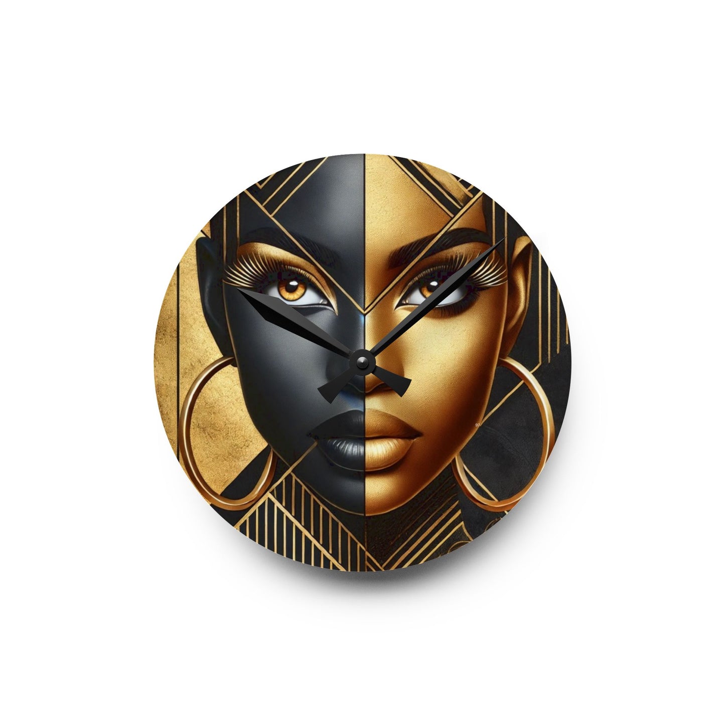 Amber Radiance Acrylic Wall Clock #AR1