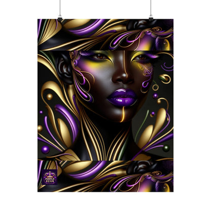 Purrple Reign Matte Vertical Posters #PR7