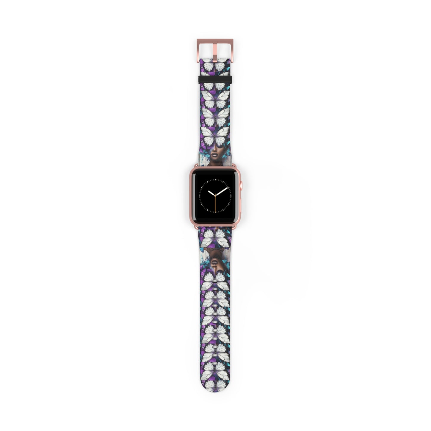 Colorful Butterfly Beauty Watch Band, Adjustable Smartwatch Strap, Floral Pattern, Unique Gift, Spring Fashion Must-Have #BB1