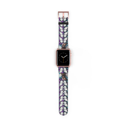 Colorful Butterfly Beauty Watch Band, Adjustable Smartwatch Strap, Floral Pattern, Unique Gift, Spring Fashion Must-Have #BB1