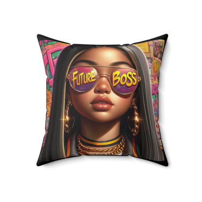 Future Boss Square Pillow #27