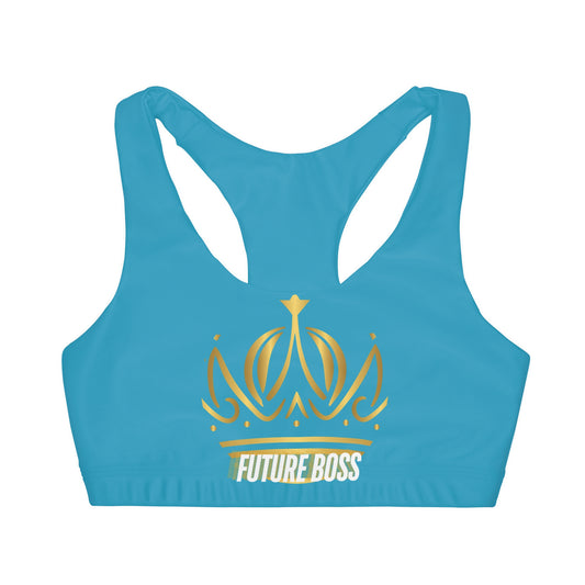 Future Boss Girls' Double Lined Seamless Sports Bra (AOP) #27
