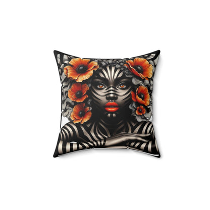 Zebra Fantasy Square Pillow #ZF22