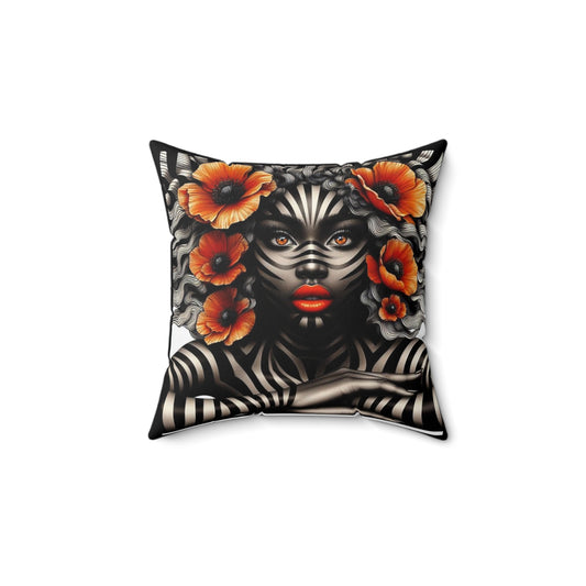 Zebra Fantasy Square Pillow #ZF22
