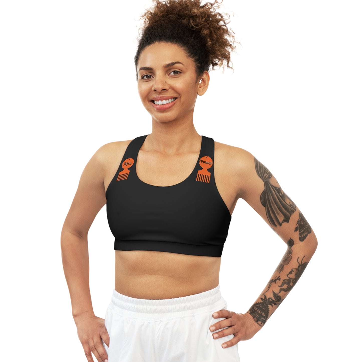 Afro Power Seamless Sports Bra (AOP) #AP1