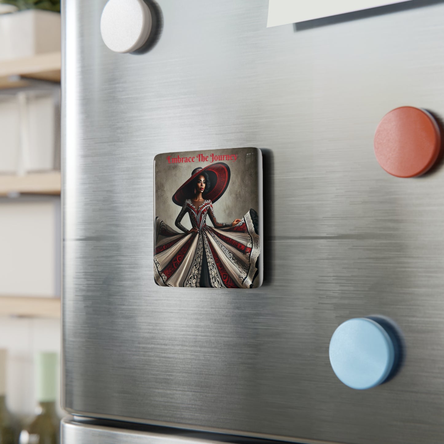 Embrace The Journey Porcelain Magnet, Square #ETJ3
