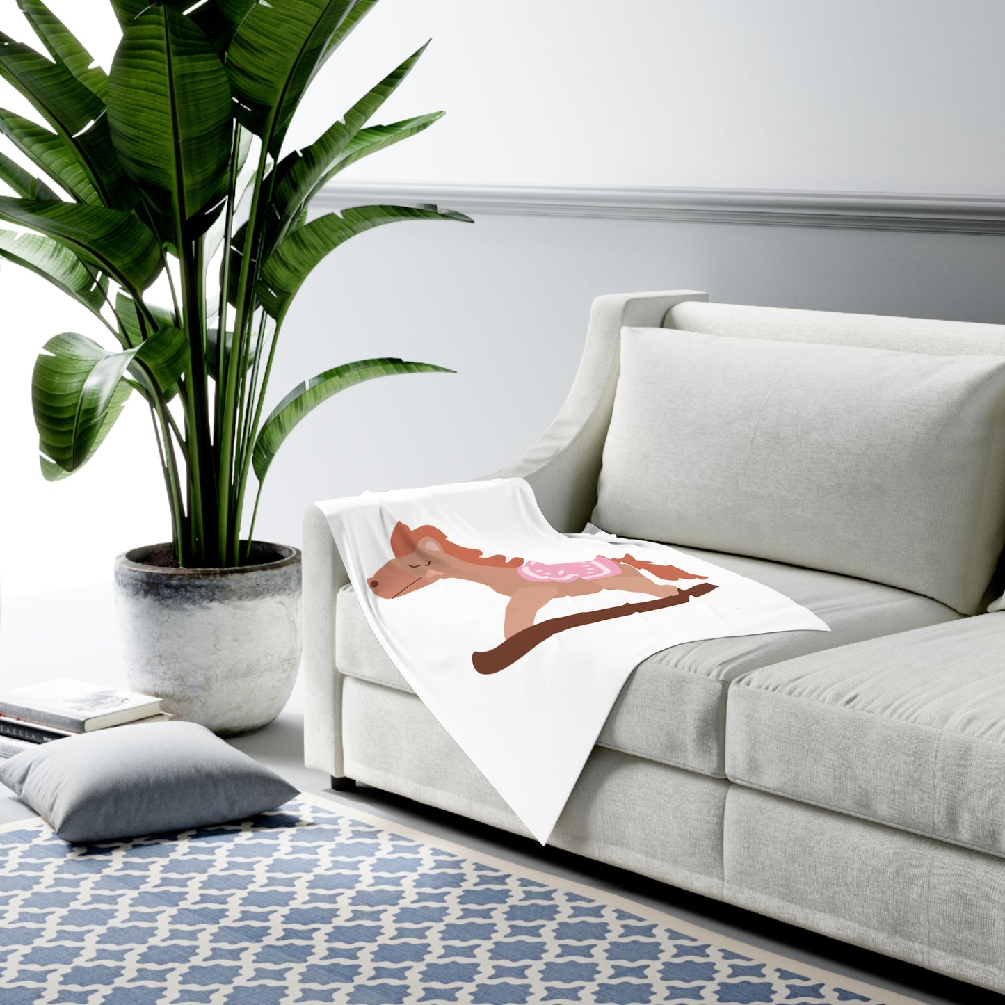 Rocking Horse Baby Swaddle Blanket #RH1
