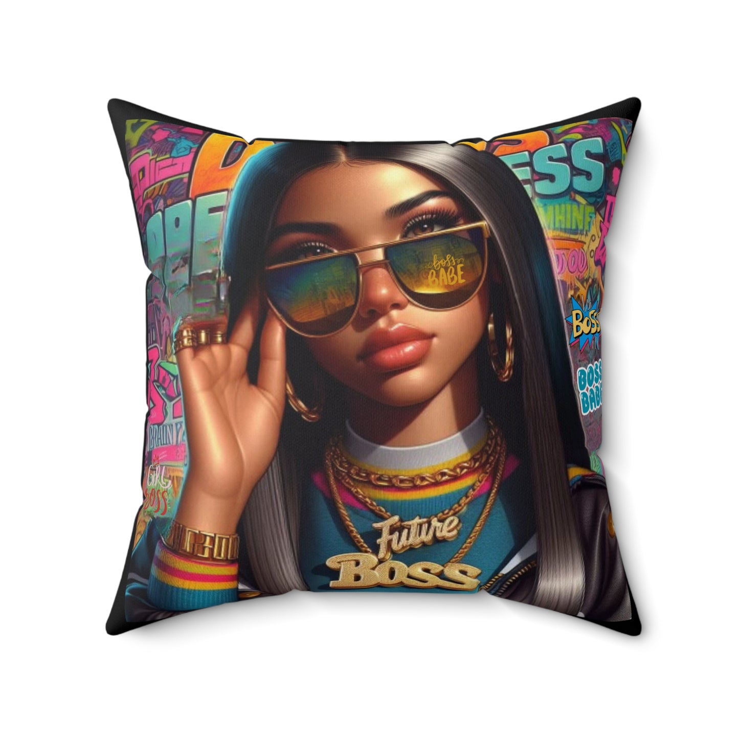 Future Boss Square Pillow #25