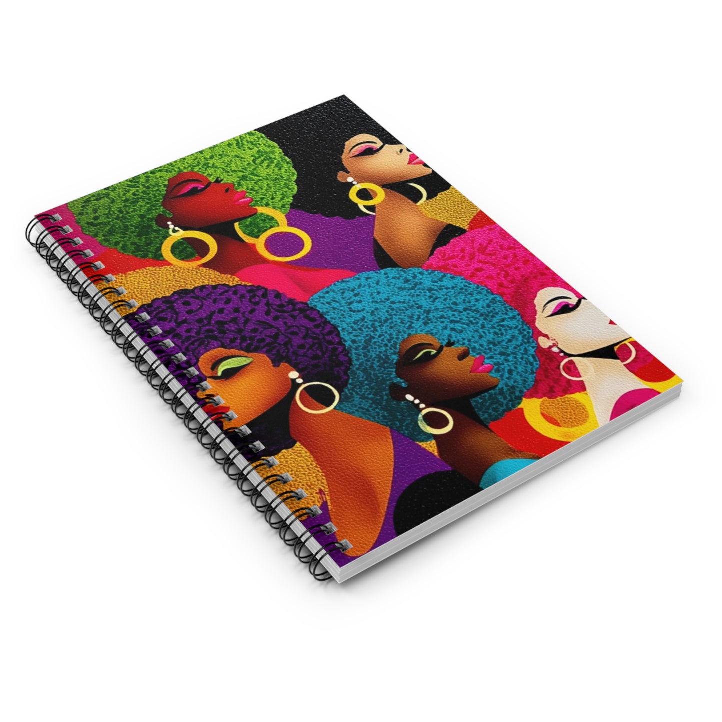 Vibrant Afro-Chic Spiral Notebook, Colorful Notebook for Writers, Gift for [...]