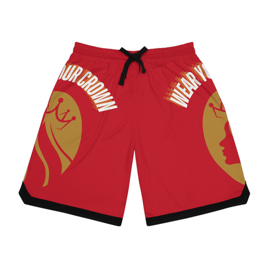 Wear Your Crown Basketball Rib Shorts (AOP) #23