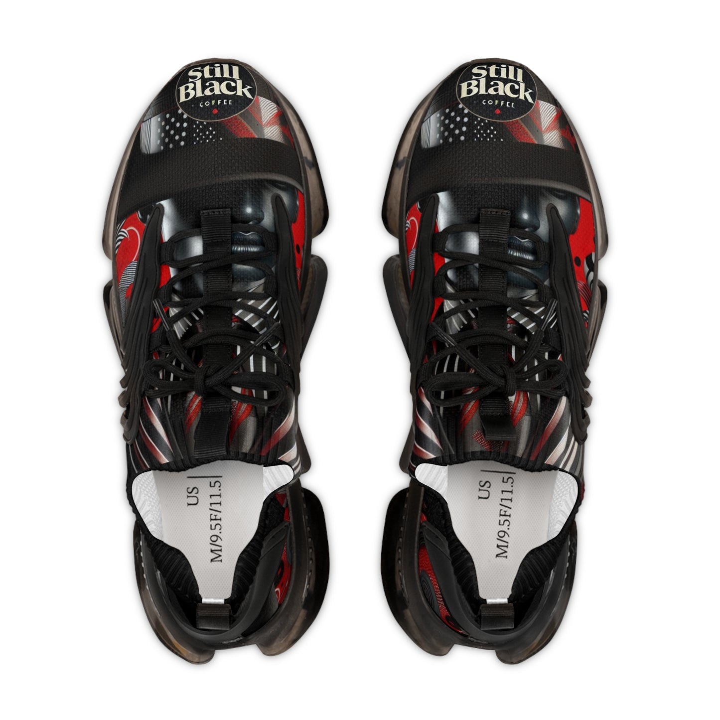 Still Black Men's Mesh Sneakers #SB19