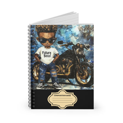 Back to School Future Boss Affirmations Spiral Notebook - Ruled Line #25U