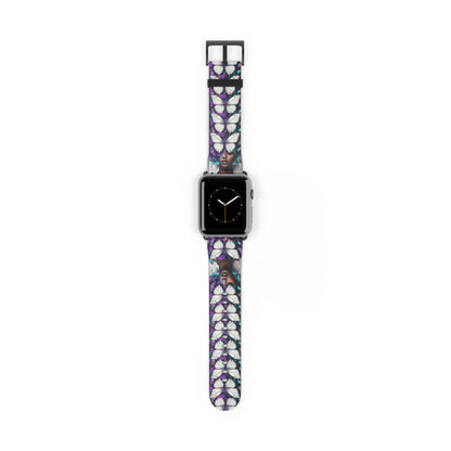 Colorful Butterfly Beauty Watch Band, Adjustable Smartwatch Strap, Floral Pattern, Unique Gift, Spring Fashion Must-Have #BB1