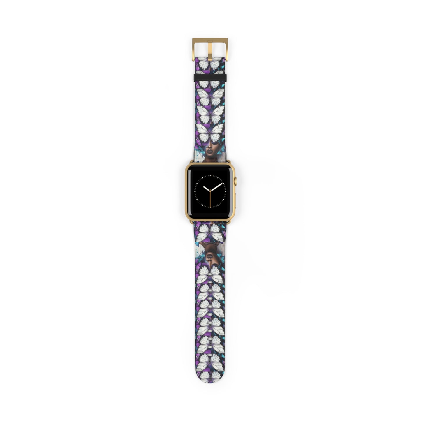 Colorful Butterfly Beauty Watch Band, Adjustable Smartwatch Strap, Floral Pattern, Unique Gift, Spring Fashion Must-Have #BB1