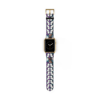 Colorful Butterfly Beauty Watch Band, Adjustable Smartwatch Strap, Floral Pattern, Unique Gift, Spring Fashion Must-Have #BB1