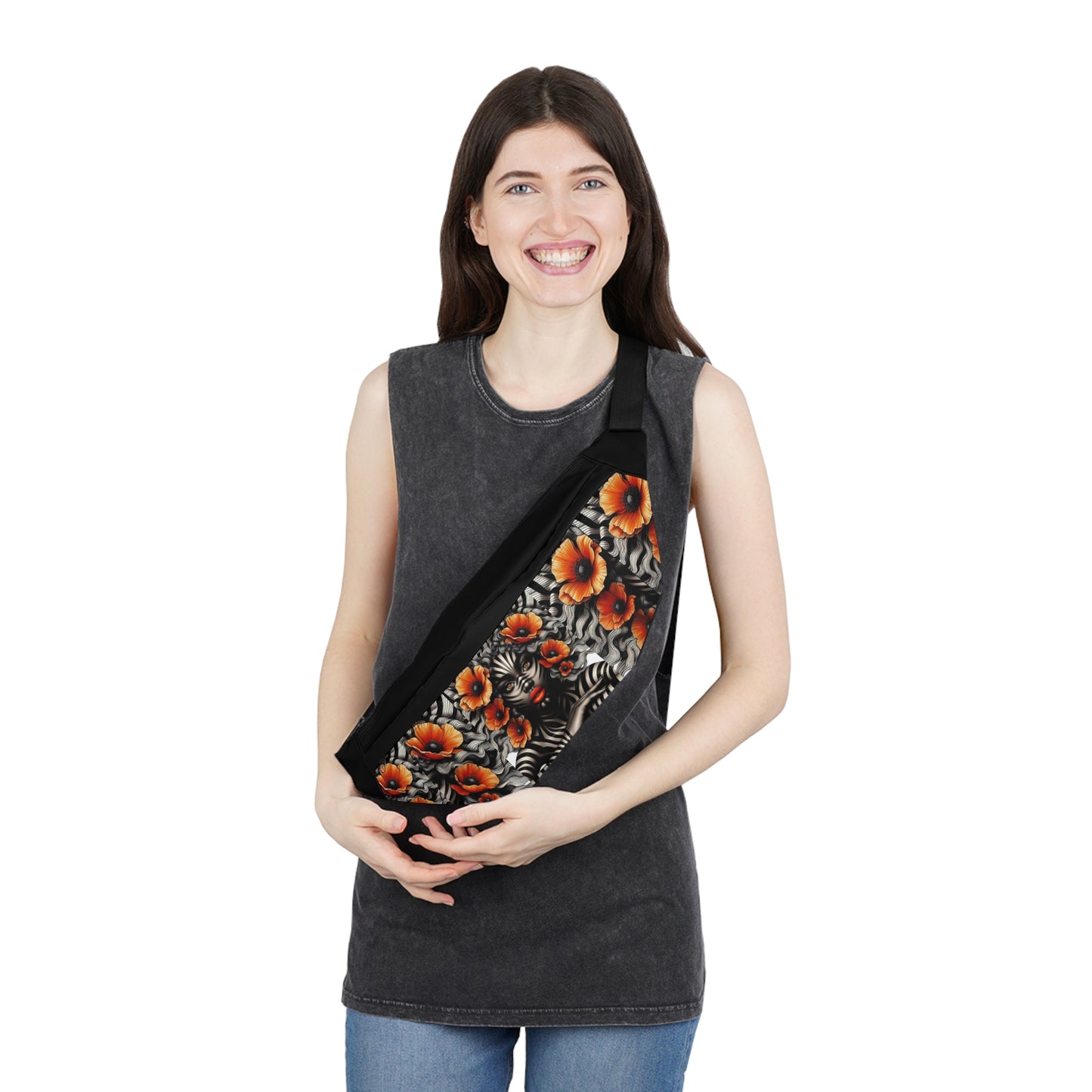 Zebra Fantasy Large Fanny Pack #ZF2