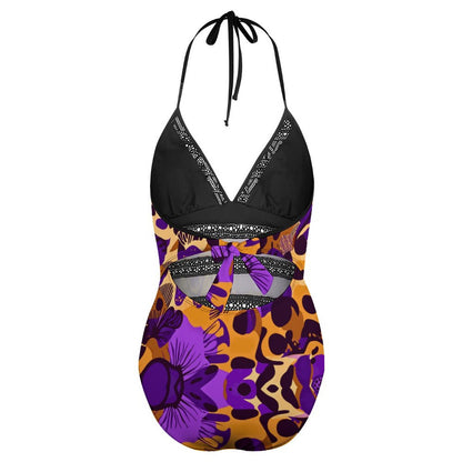 Women's Halter One-Piece Swimsuits YS20001 (All-Over Printing)