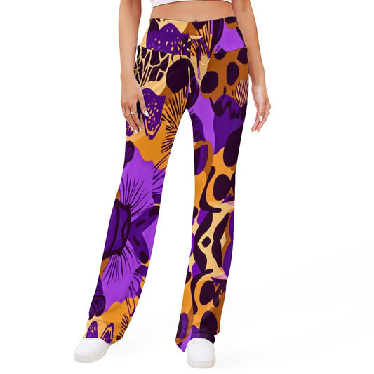 Personalized Drawstring Yoga PantsxP with Straight Baggy (All-Over Printing)