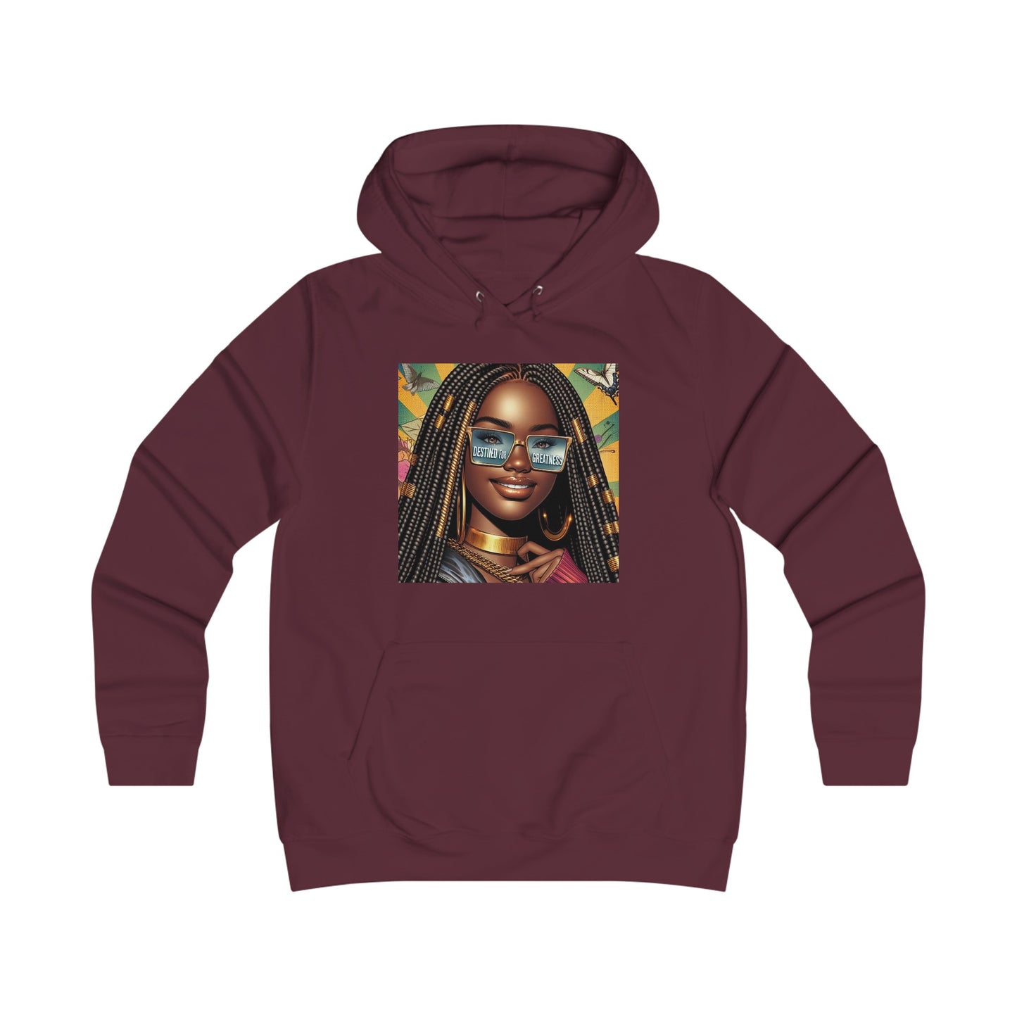 Destined For Greatness Girlie College Hoodie #1