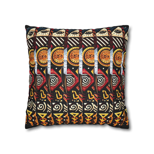 Cracked Beauty Spun Polyester Square Pillowcase #CB3