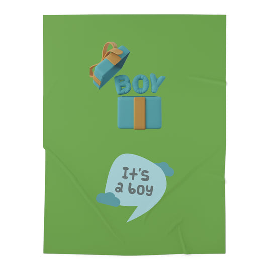 It's A Boy Baby Swaddle Blanket #IAB3
